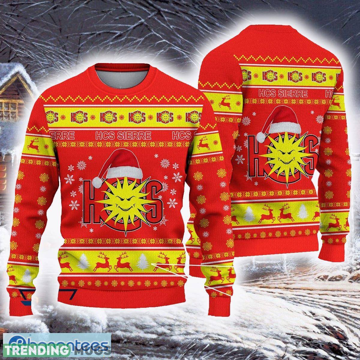 HCS Sierre Luxury National League Und Swiss League 3D Ugly Christmas Sweaters For Fans Gift - HCS Sierre Luxury National League Und Swiss League 3D Ugly Christmas Sweaters For Fans Gift HCS Sierre Luxury National League Und Swiss League 3D Ugly Christmas Sweaters For Fans Gift - HCS Sierre Luxury National League Und Swiss League 3D Ugly Christmas Sweaters For Fans Gift