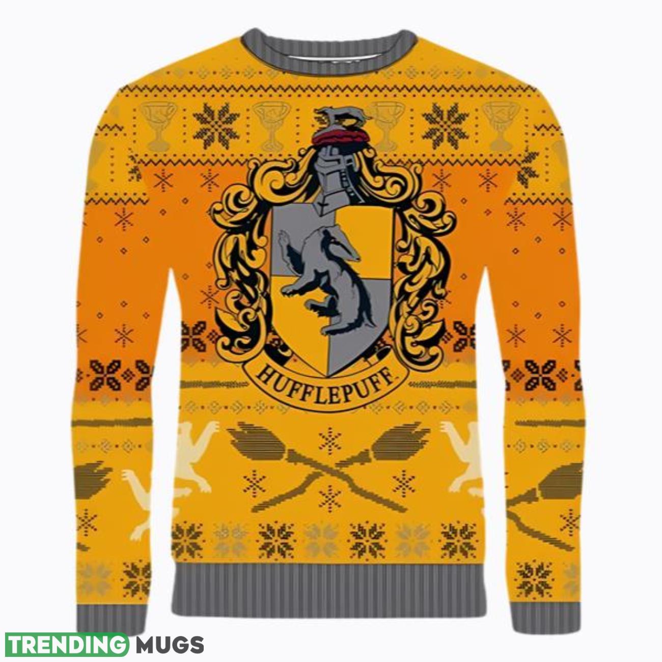 Ho Ho Hufflepuff Harry Potter Ugly Christmas Sweater Product Photo 1 Ho Ho Hufflepuff Harry Potter Ugly Christmas Sweater Product Photo 1