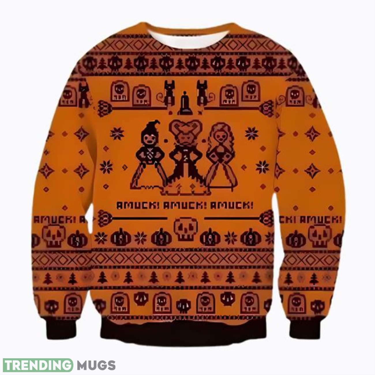 Hocus Pocus Full Print Ugly Christmas Sweater Product Photo 1