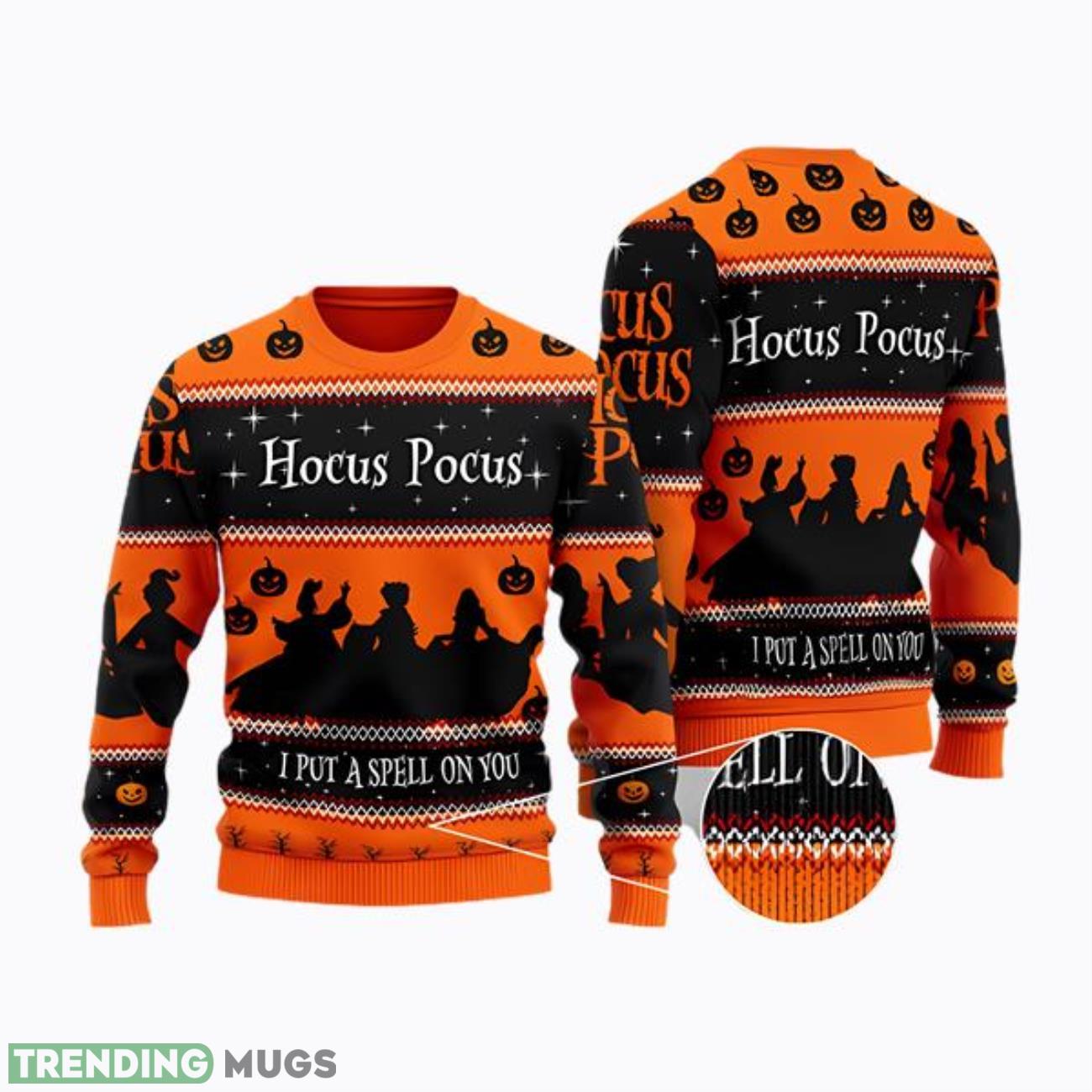 Hocus Pocus I Put A Spell On You Ugly Christmas Sweater Product Photo 1 Hocus Pocus I Put A Spell On You Ugly Christmas Sweater Product Photo 1