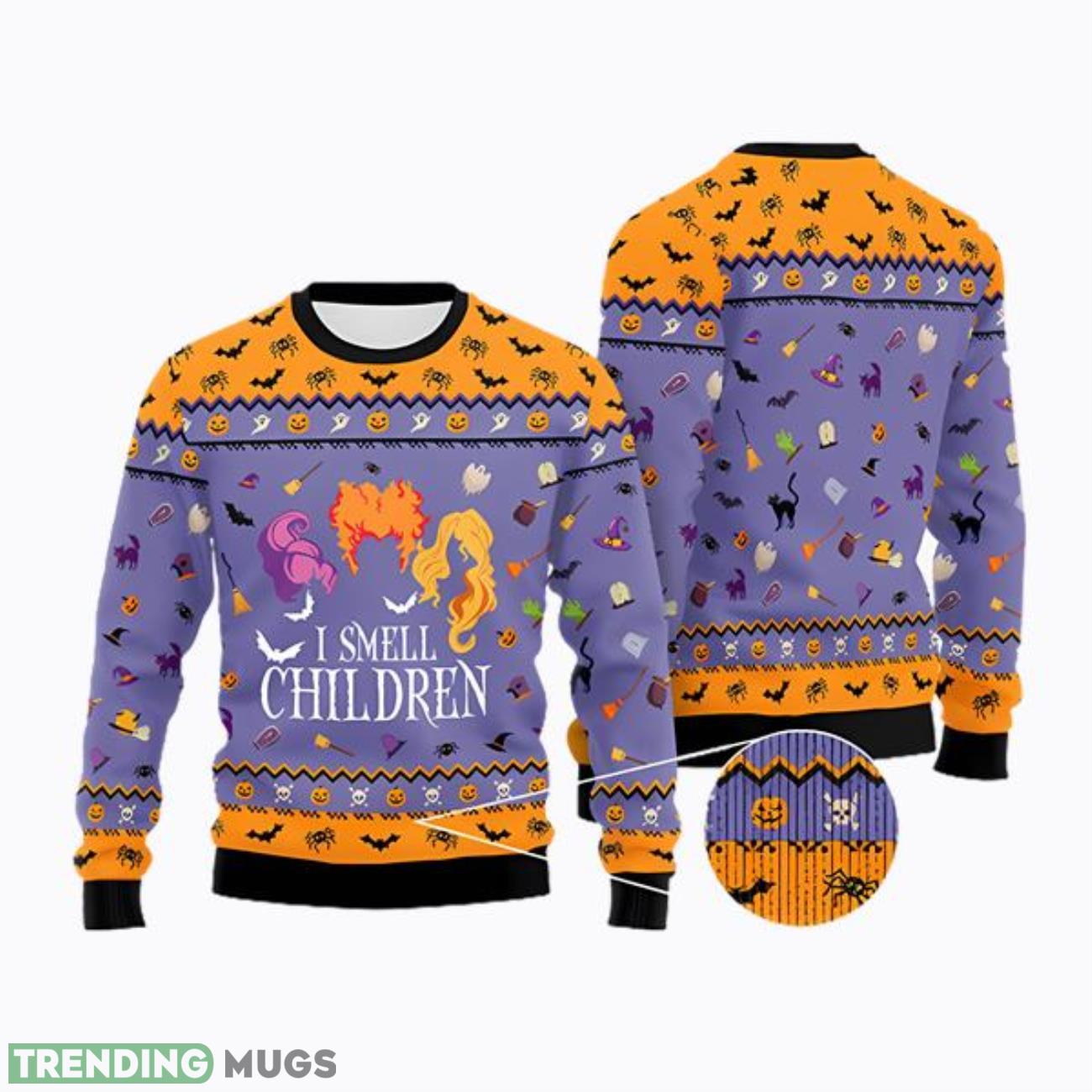 Hocus Pocus I Smell Children Ugly Christmas Sweater Product Photo 1 Hocus Pocus I Smell Children Ugly Christmas Sweater Product Photo 1