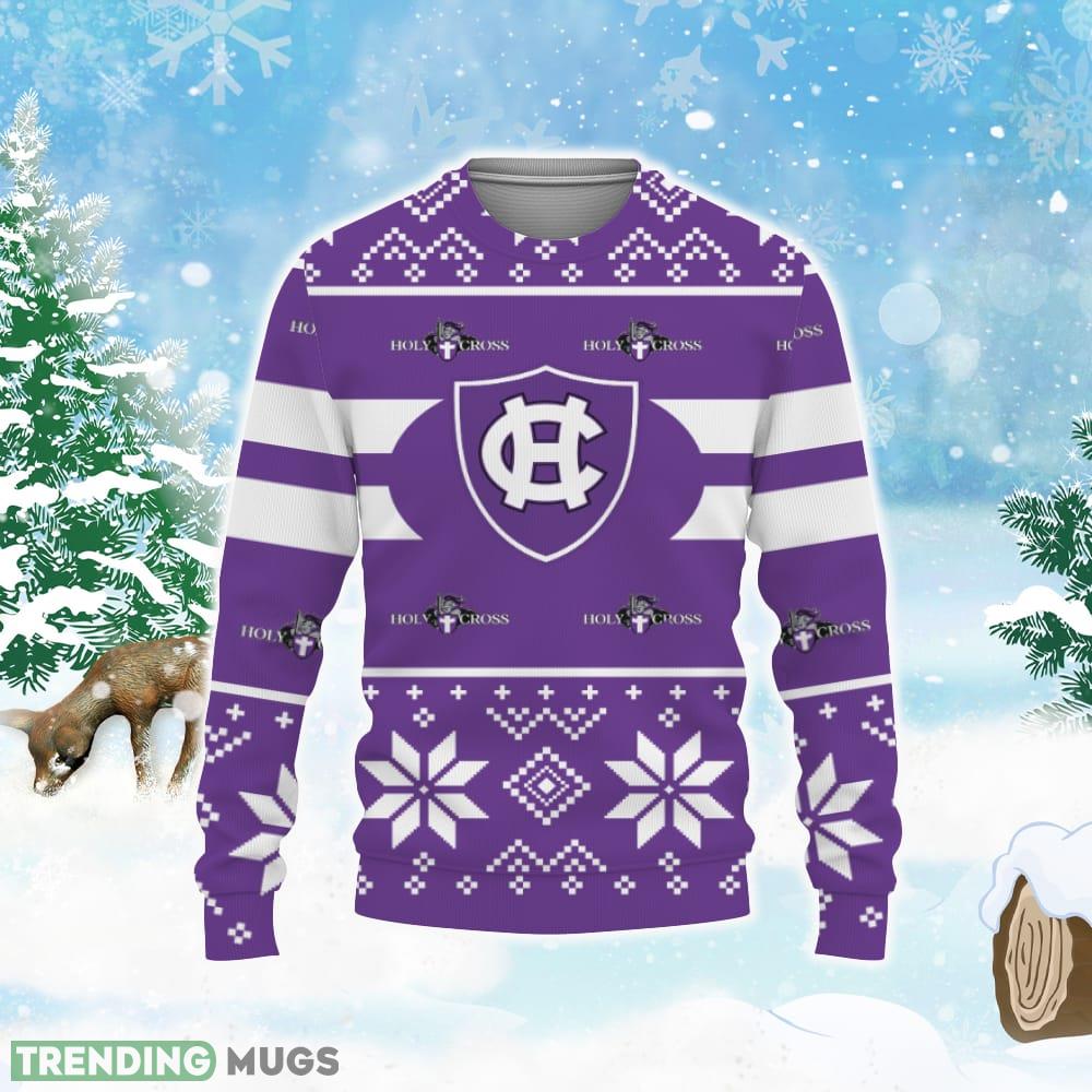 Holy Cross Crusaders Custom New Uniforms For Fan Gear Ugly Christmas 3D Sweater 3D Sweater Holy Cross Crusaders Custom New Uniforms For Fan Gear Ugly Christmas 3D Sweater 3D Sweater