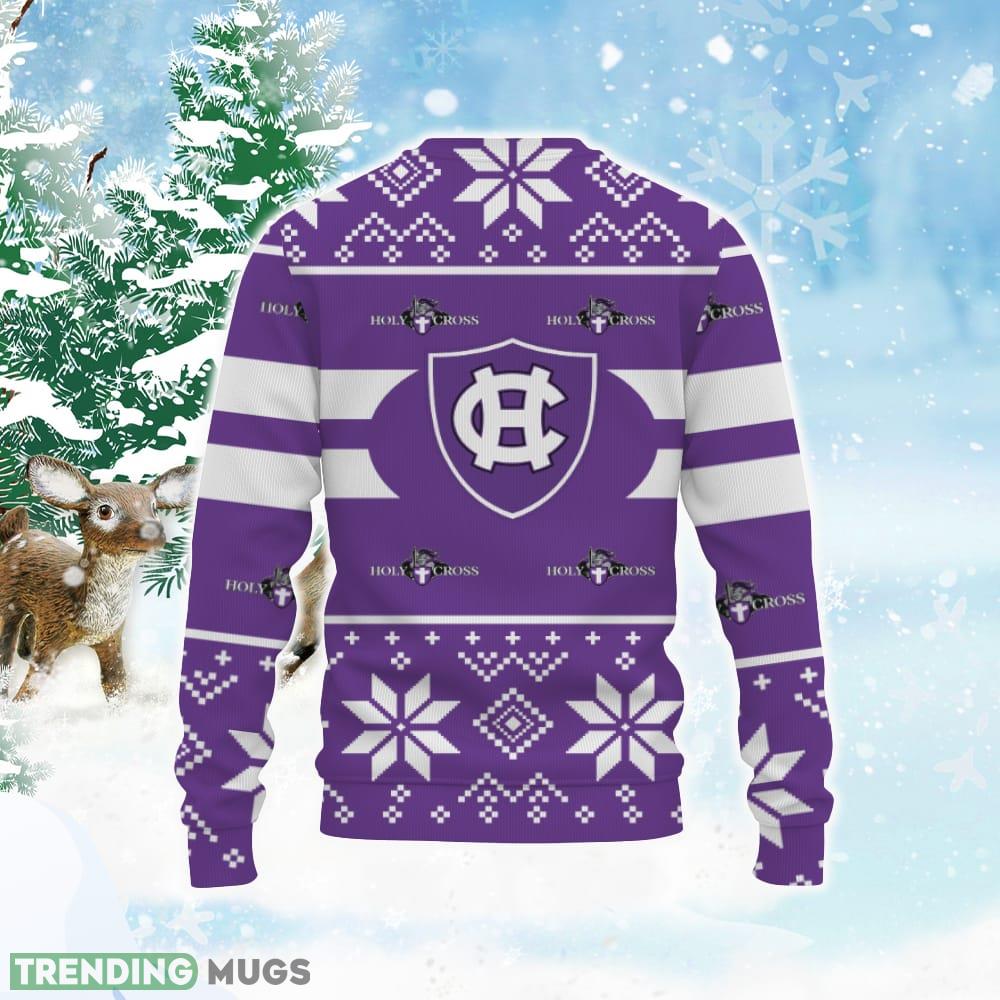 Holy Cross Crusaders Custom New Uniforms For Fan Gear Ugly Christmas 3D Sweater 3D Sweater Holy Cross Crusaders Custom New Uniforms For Fan Gear Ugly Christmas 3D Sweater 3D Sweater