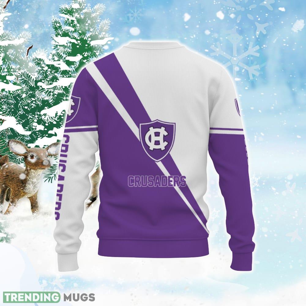 Holy Cross Crusaders Style Ugly Christmas Sweater For Fans 3D Sweater Holy Cross Crusaders Style Ugly Christmas Sweater For Fans 3D Sweater