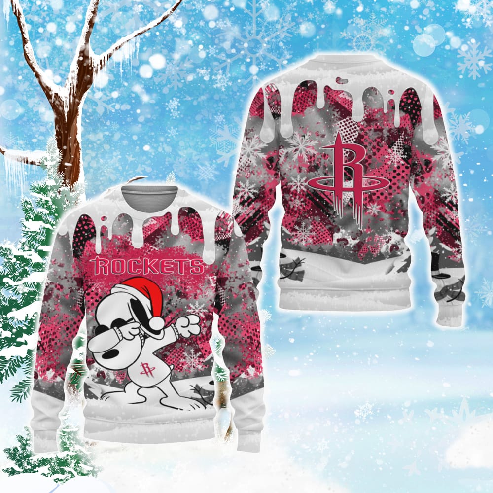 Houston Rockets Snoopy Dabbing The Peanuts Sports Football American Christmas Dripping Matching Ugly Christmas Sweater - 221023-090045 Houston Rockets Snoopy Dabbing The Peanuts Sports Football American Christmas Dripping Matching Ugly Christmas Sweater - 221023-090045