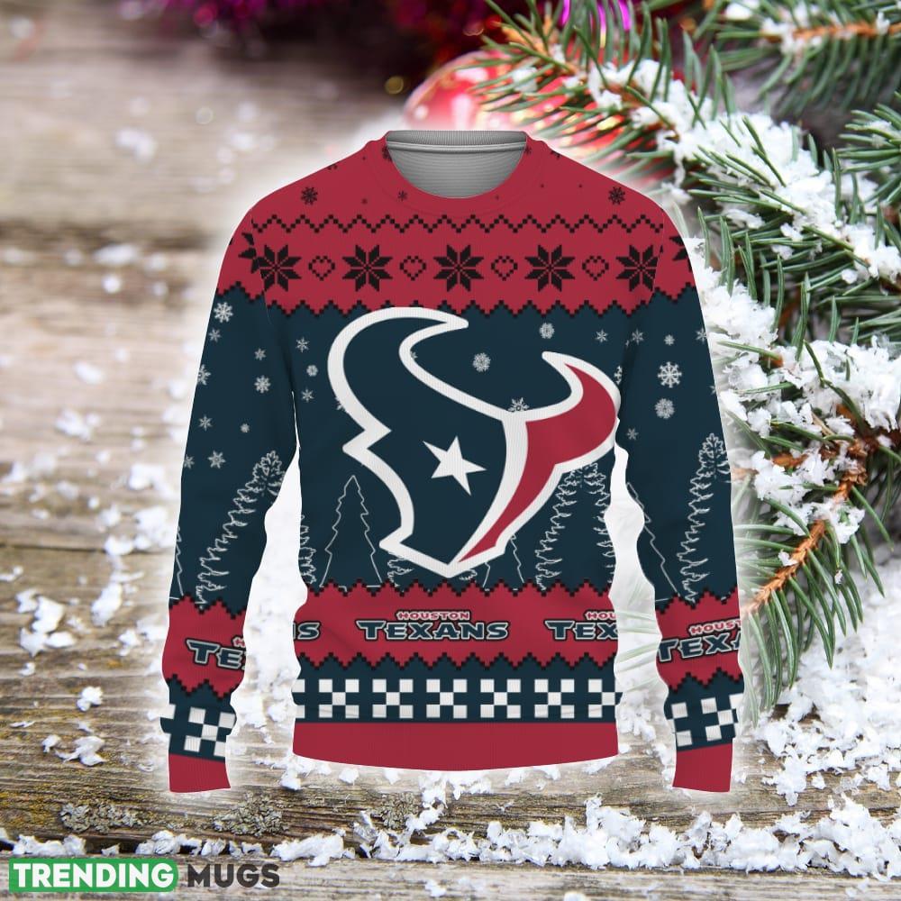 Houston Texans Snow Santa Urly Sweater Christmas Tree Sweatshirt Holiday Unisex For Fans Gift 3D Sweater Houston Texans Snow Santa Urly Sweater Christmas Tree Sweatshirt Holiday Unisex For Fans Gift 3D Sweater