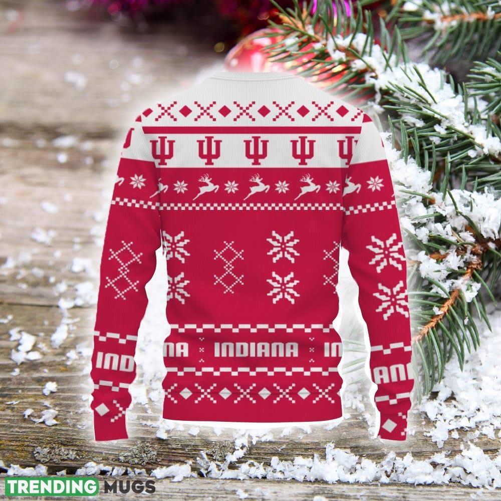 Indiana Hoosiers Snow Santa Urly Sweater Christmas Tree Sweatshirt Holiday Unisex For Fans Gift 3D Sweater Indiana Hoosiers Snow Santa Urly Sweater Christmas Tree Sweatshirt Holiday Unisex For Fans Gift 3D Sweater