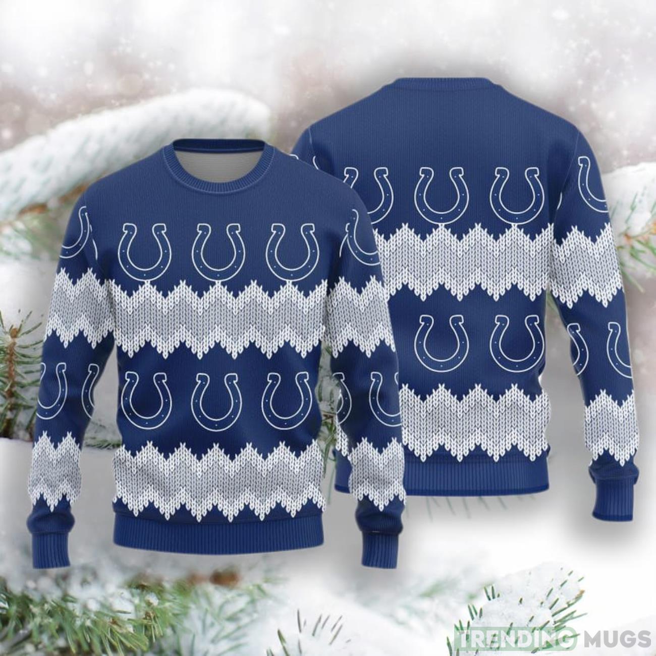 Indianapolis Colts Christmas Pattern Knitted Sweater Product Photo 1
