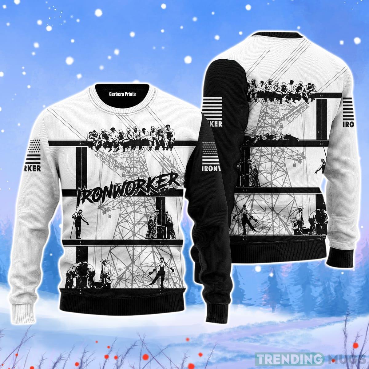 Ironworkers Christmas Unisex Ugly Sweater Product Photo 1