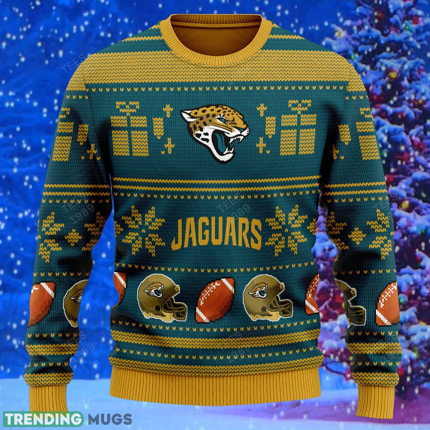 Jacksonville Jaguars Design NFL Snowflakes Reindeer 3D Sweater Custom Number And Name 3D Sweater Jacksonville Jaguars Design NFL Snowflakes Reindeer 3D Sweater Custom Number And Name 3D Sweater