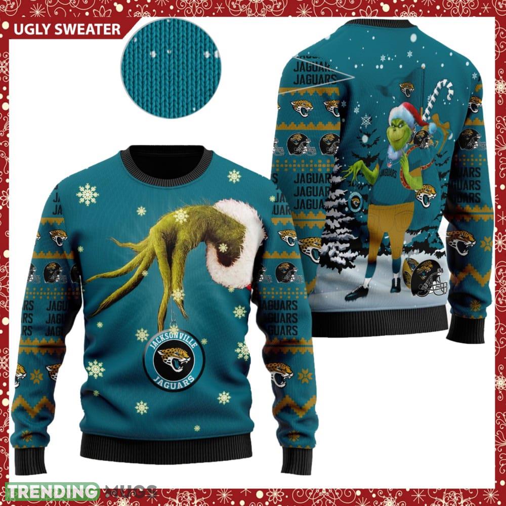 Jacksonville Jaguars NFL Team Grinch Knitted Christmas 3D Sweater For Fans - Jacksonville Jaguars NFL Team Grinch Knitted Christmas 3D Sweater For Fans Jacksonville Jaguars NFL Team Grinch Knitted Christmas 3D Sweater For Fans - Jacksonville Jaguars NFL Team Grinch Knitted Christmas 3D Sweater For Fans