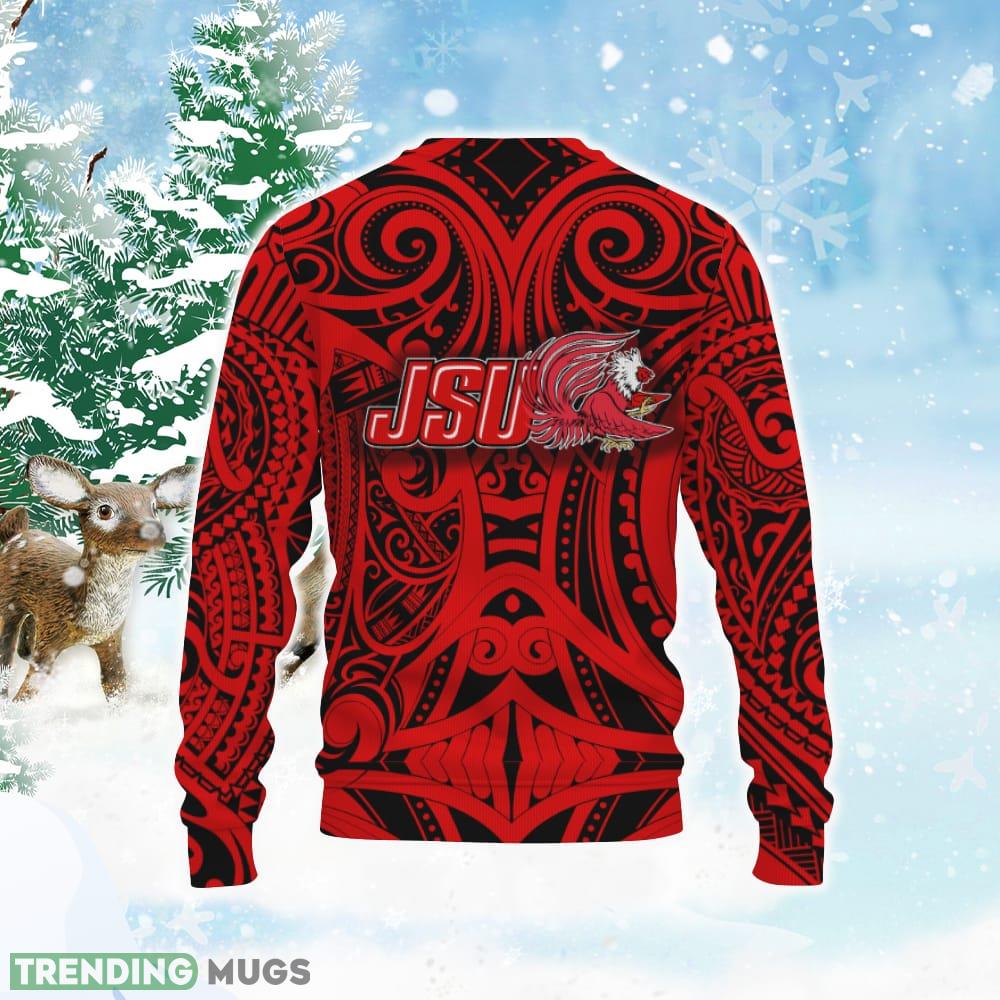 Jacksonville State Gamecocks Polynesian Tattoo Mix Teams Ugly Xmas Sweater 3D Sweater Jacksonville State Gamecocks Polynesian Tattoo Mix Teams Ugly Xmas Sweater 3D Sweater