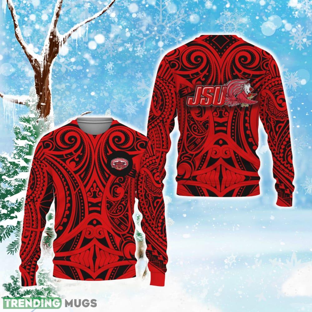Jacksonville State Gamecocks Polynesian Tattoo Mix Teams Ugly Xmas Sweater - Jacksonville State Gamecocks Polynesian Tattoo Mix Teams Ugly Christmas Sweater Photo 1 Jacksonville State Gamecocks Polynesian Tattoo Mix Teams Ugly Xmas Sweater - Jacksonville State Gamecocks Polynesian Tattoo Mix Teams Ugly Christmas Sweater Photo 1