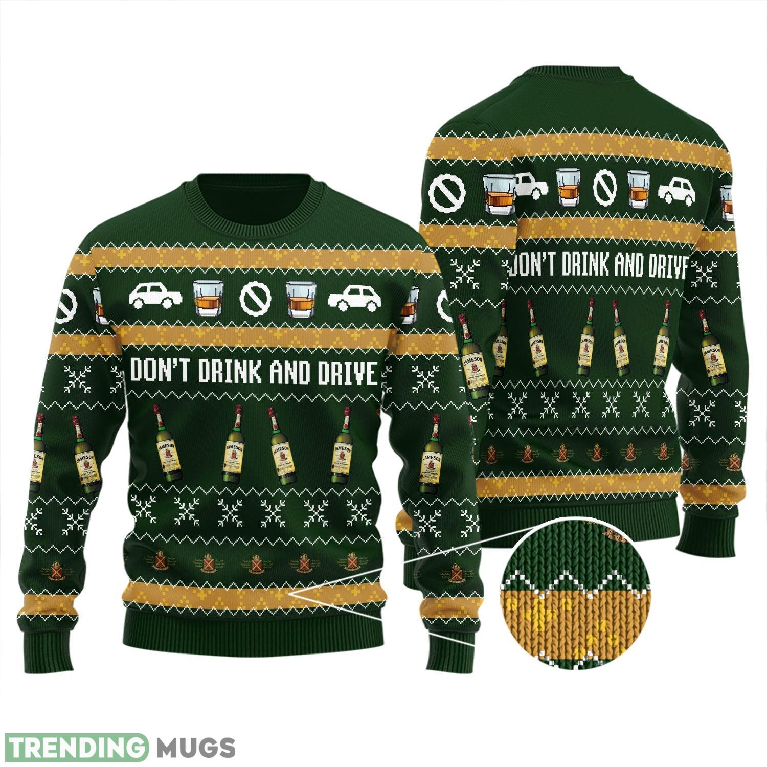 Jameson Don't Drink And Drive Knitted 3D Sweater Gift For Xmas - Jameson Don't Drink And Drive Knitted 3D Sweater Gift For Xmas