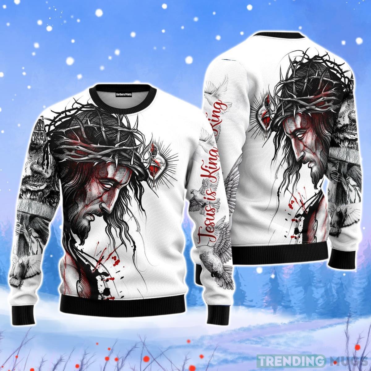 Jesus Catholic Christmas Unisex Ugly Sweater Product Photo 1 Jesus Catholic Christmas Unisex Ugly Sweater Product Photo 1
