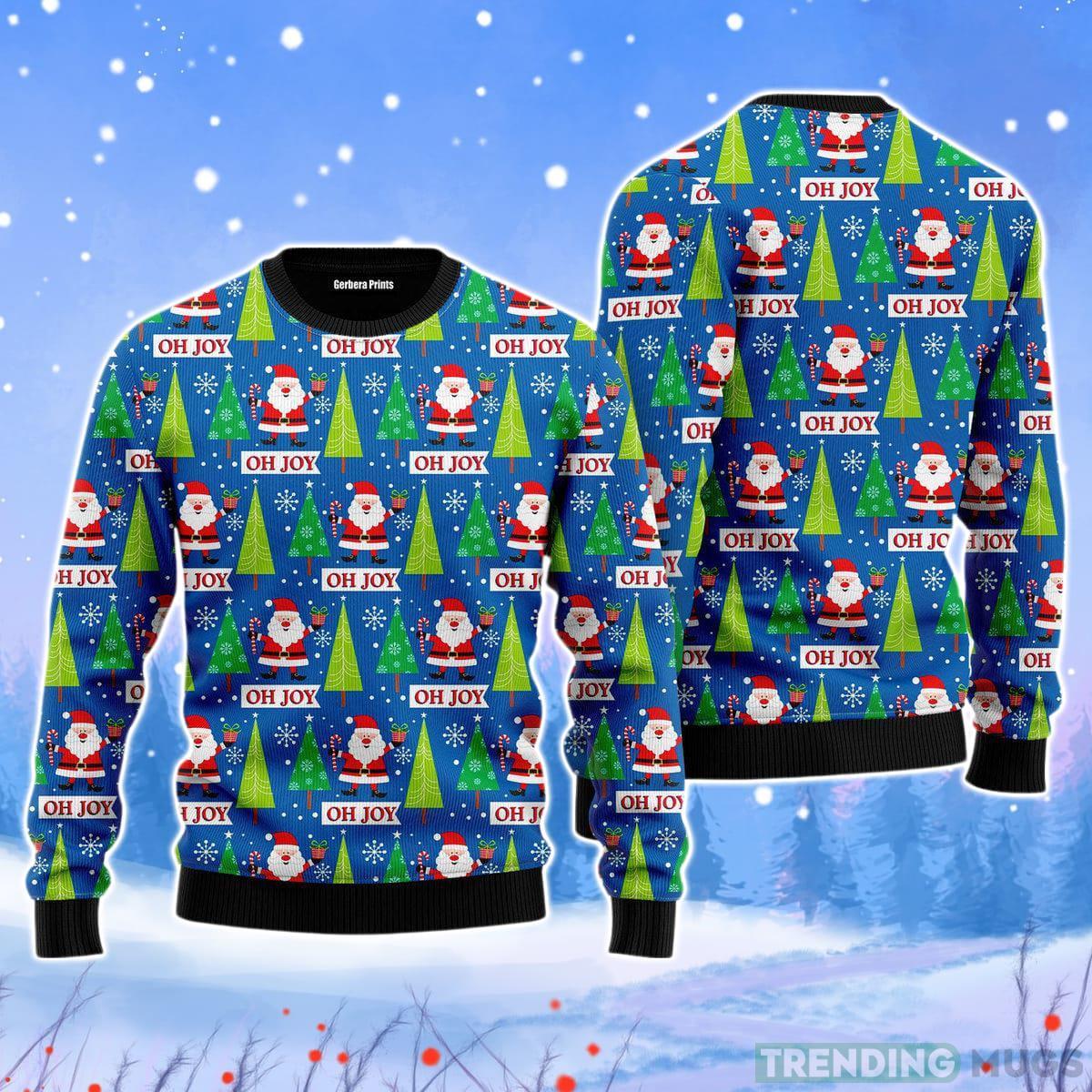 Joyful Holiday Santa Claus Christmas Unisex Ugly Sweater Product Photo 1 Joyful Holiday Santa Claus Christmas Unisex Ugly Sweater Product Photo 1