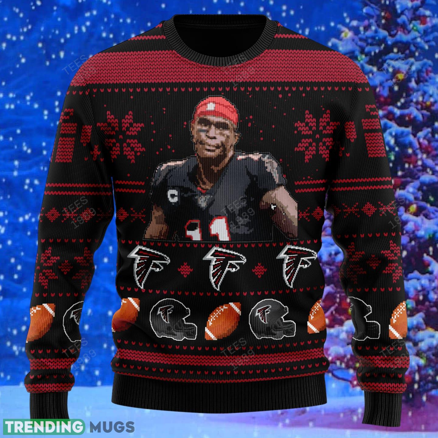 Julio Jones atlanta falcons NFL Knitted Xmas Sweater Gift Men And Women 3D Sweater Julio Jones atlanta falcons NFL Knitted Xmas Sweater Gift Men And Women 3D Sweater