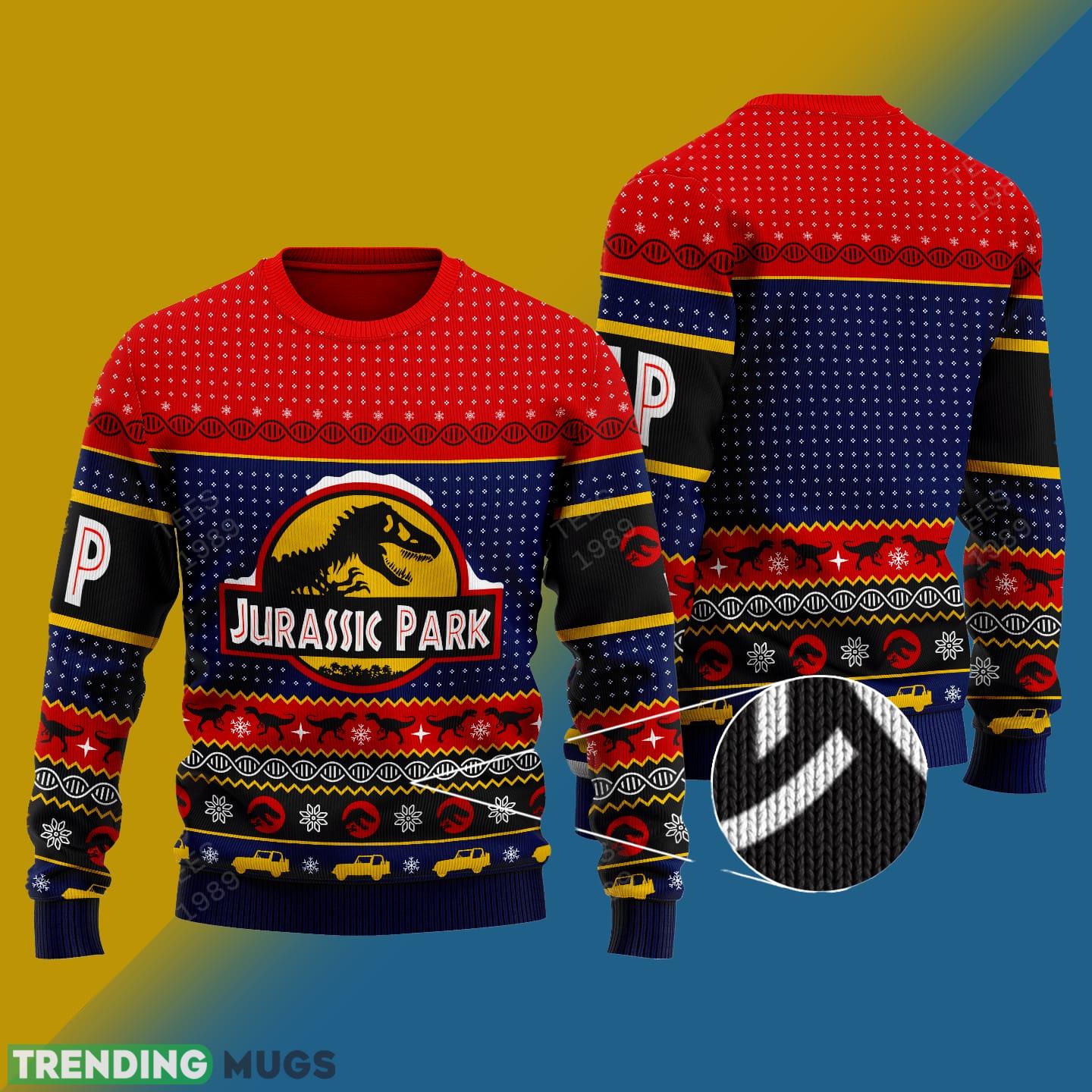 Jurassic Park Graphics Knitted Xmas Sweater Gift Men And Women - Jurassic Park v2 Knitted Sweater Jurassic Park Graphics Knitted Xmas Sweater Gift Men And Women - Jurassic Park v2 Knitted Sweater