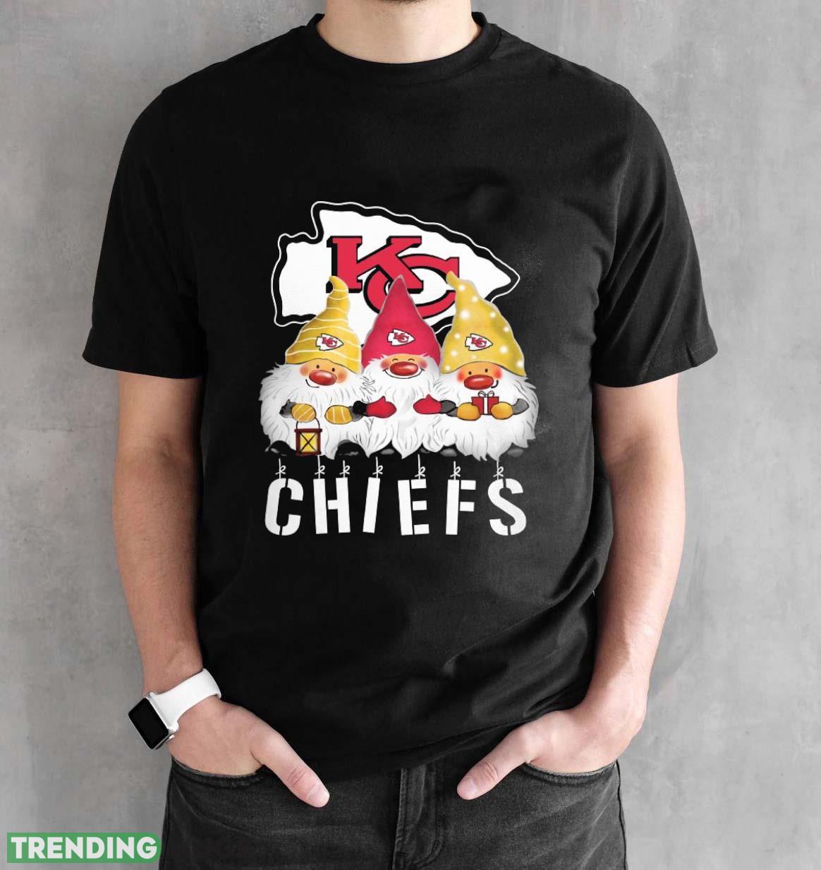 Kansas City Chiefs Gnomies Christmas Funny Black T Shirt Sweatshirt For Fans Dark Shirt Kansas City Chiefs Gnomies Christmas Funny Black T Shirt Sweatshirt For Fans Dark Shirt