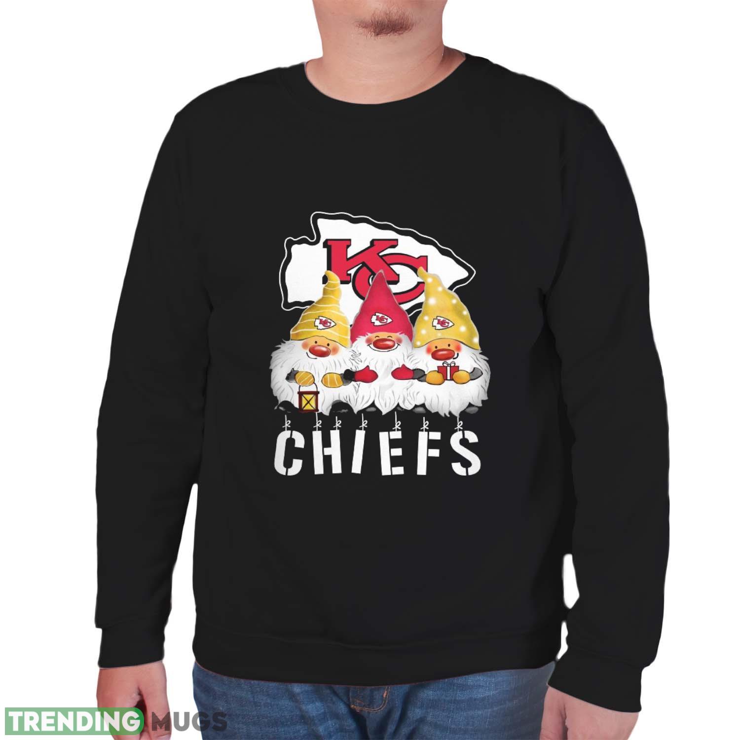 Kansas City Chiefs Gnomies Christmas Funny Black T Shirt Sweatshirt For Fans Dark Shirt Kansas City Chiefs Gnomies Christmas Funny Black T Shirt Sweatshirt For Fans Dark Shirt