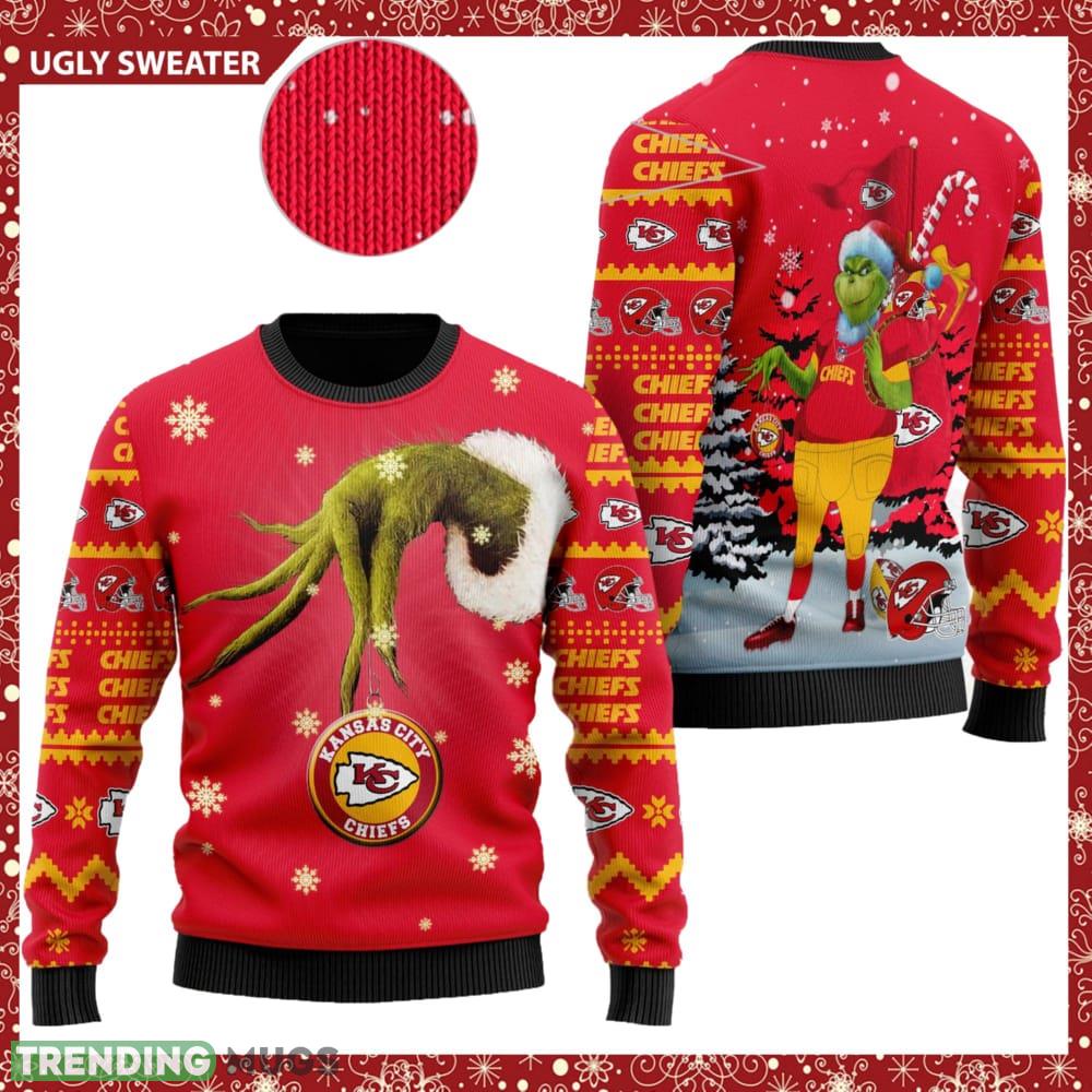 Kansas City Chiefs NFL Team Grinch Knitted Christmas 3D Sweater For Fans - Kansas City Chiefs NFL Team Grinch Knitted Christmas 3D Sweater For Fans Kansas City Chiefs NFL Team Grinch Knitted Christmas 3D Sweater For Fans - Kansas City Chiefs NFL Team Grinch Knitted Christmas 3D Sweater For Fans