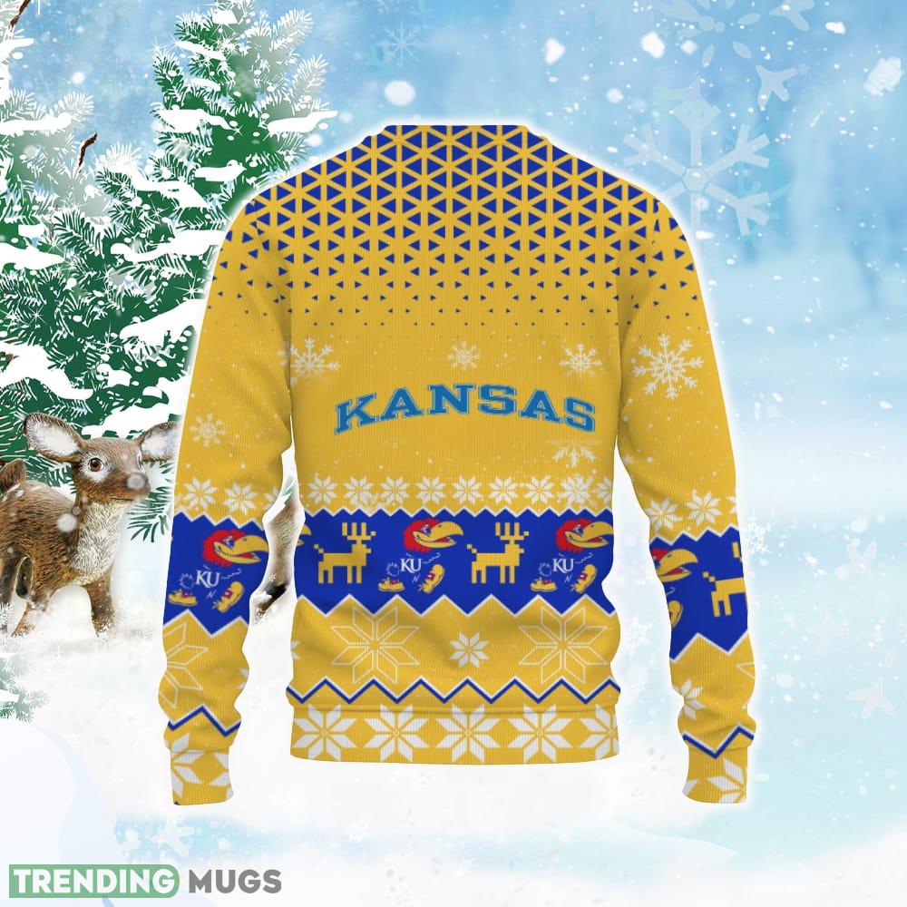 Kansas Jayhawks Sports Football American Ugly Christmas Sweater Ugly Christmas Sweater 3D Sweater Kansas Jayhawks Sports Football American Ugly Christmas Sweater Ugly Christmas Sweater 3D Sweater