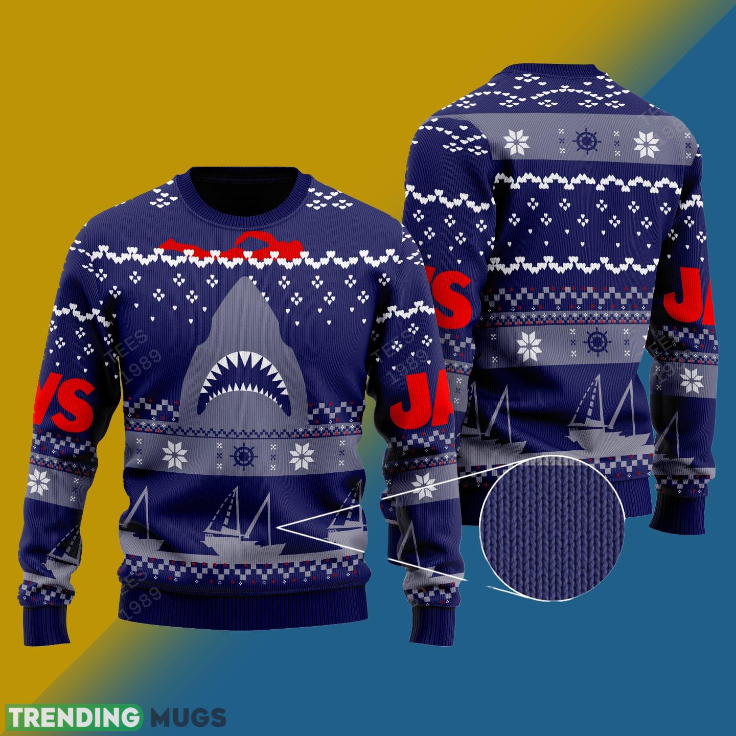 Knitted Jaws Jumper Knitted Xmas Sweater Gift Men And Women - Knitted Jaws Jumper Knitted Jaws Jumper Knitted Xmas Sweater Gift Men And Women - Knitted Jaws Jumper