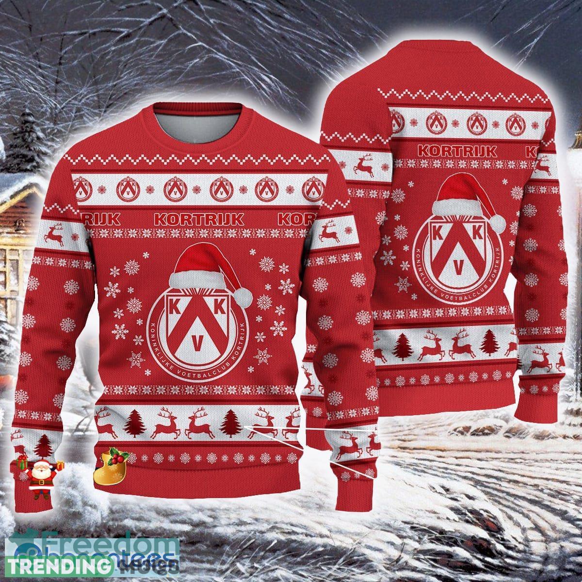 K.V. Kortrijk Pro League Ugly Christmas Sweaters For Fans Gift Unisex Sweatshirt - K.V. Kortrijk Pro League Ugly Christmas Sweaters For Fans Gift Unisex Sweatshirt K.V. Kortrijk Pro League Ugly Christmas Sweaters For Fans Gift Unisex Sweatshirt - K.V. Kortrijk Pro League Ugly Christmas Sweaters For Fans Gift Unisex Sweatshirt