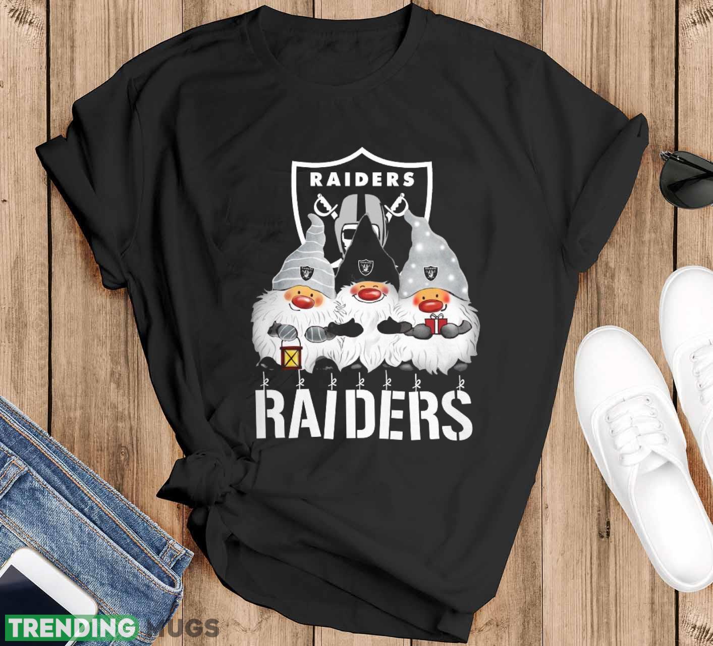 Las Vegas Raiders Gnomies Christmas Funny Black T Shirt Sweatshirt For Fans - Black T-Shirt Las Vegas Raiders Gnomies Christmas Funny Black T Shirt Sweatshirt For Fans - Black T-Shirt