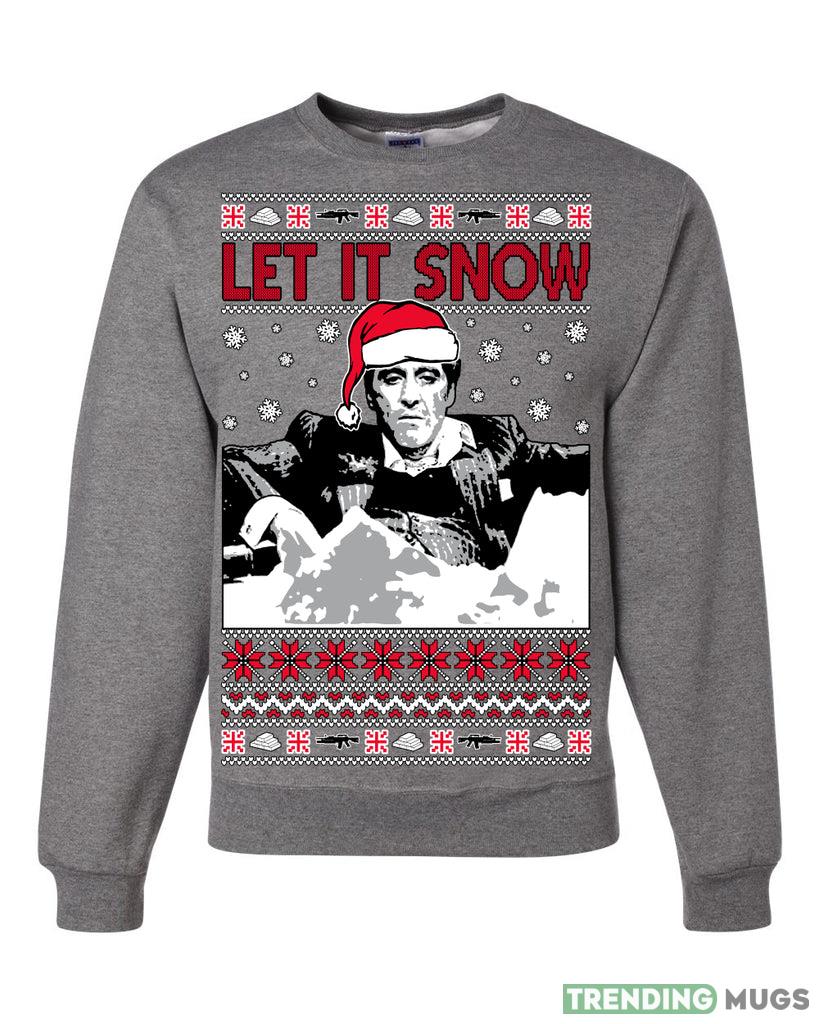 Let It Snow Bad Guy Tony Christmas Sweater Sweatshirt For Men And Women Gift Ugly Christmas Dark Shirt Let It Snow Bad Guy Tony Christmas Sweater Sweatshirt For Men And Women Gift Ugly Christmas Dark Shirt