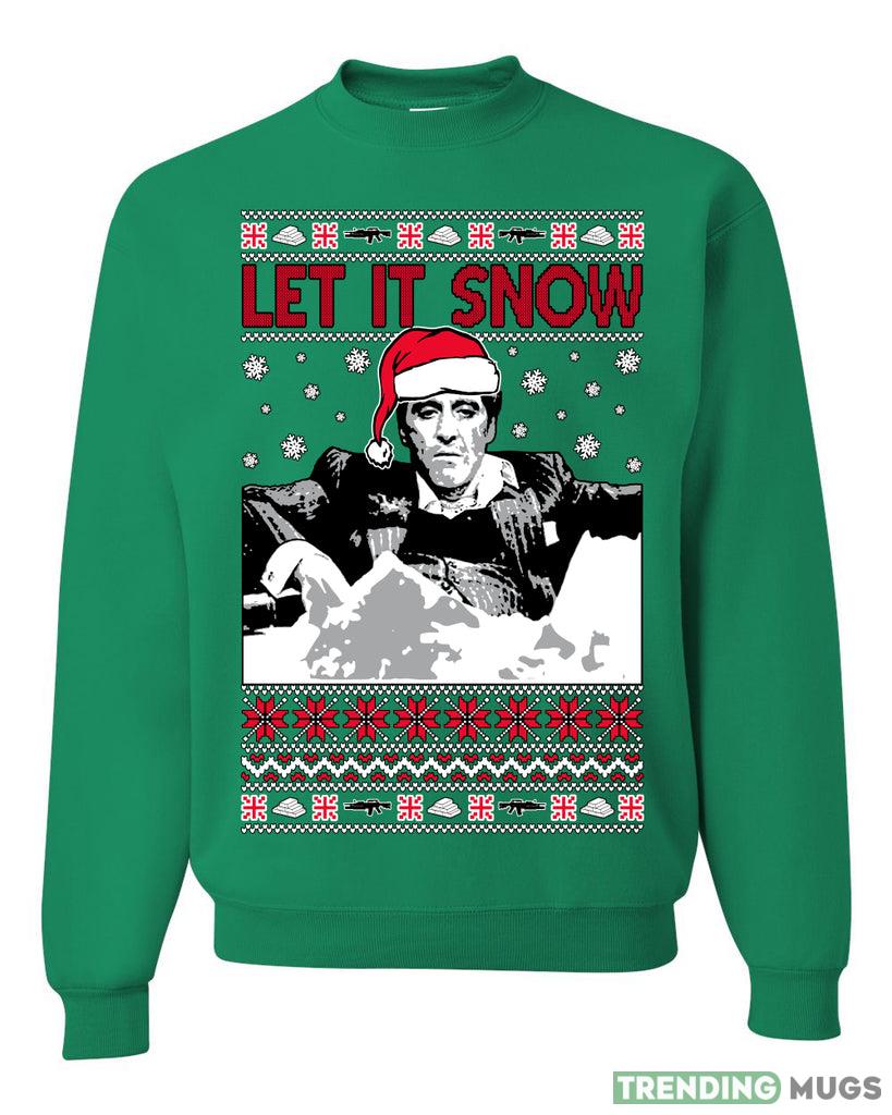 Let It Snow Bad Guy Tony Christmas Sweater Sweatshirt For Men And Women Gift Ugly Christmas Dark Shirt Let It Snow Bad Guy Tony Christmas Sweater Sweatshirt For Men And Women Gift Ugly Christmas Dark Shirt