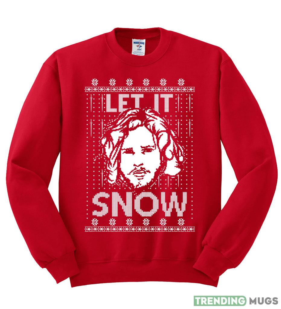 Let It Snow Jon Snow Digital Christmas Sweatshirt For Men And Women Gift Ugly Christmas Dark Shirt Let It Snow Jon Snow Digital Christmas Sweatshirt For Men And Women Gift Ugly Christmas Dark Shirt