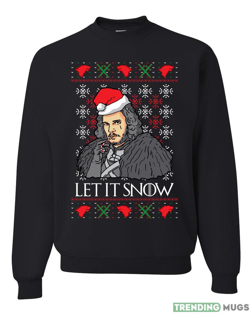 Let It Snow Jon Snow Full Color GoT Merry Sweater Sweatshirt For Men And Women Gift Ugly Christmas - Let It Snow Jon Snow Full Color GoT Merry Ugly Christmas Sweater Sweatshirt_1 Let It Snow Jon Snow Full Color GoT Merry Sweater Sweatshirt For Men And Women Gift Ugly Christmas - Let It Snow Jon Snow Full Color GoT Merry Ugly Christmas Sweater Sweatshirt_1