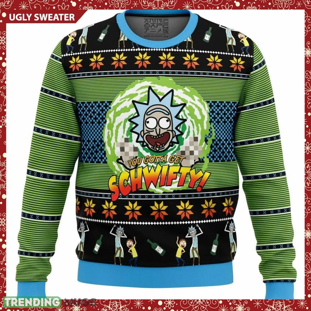 Let's Get Schwifty! Rick and Morty Knitted 3D Sweater For Christmas 3D Sweater Let's Get Schwifty! Rick and Morty Knitted 3D Sweater For Christmas - Let's Get Schwifty! Rick and Morty Knitted 3D Sweater For Christmas