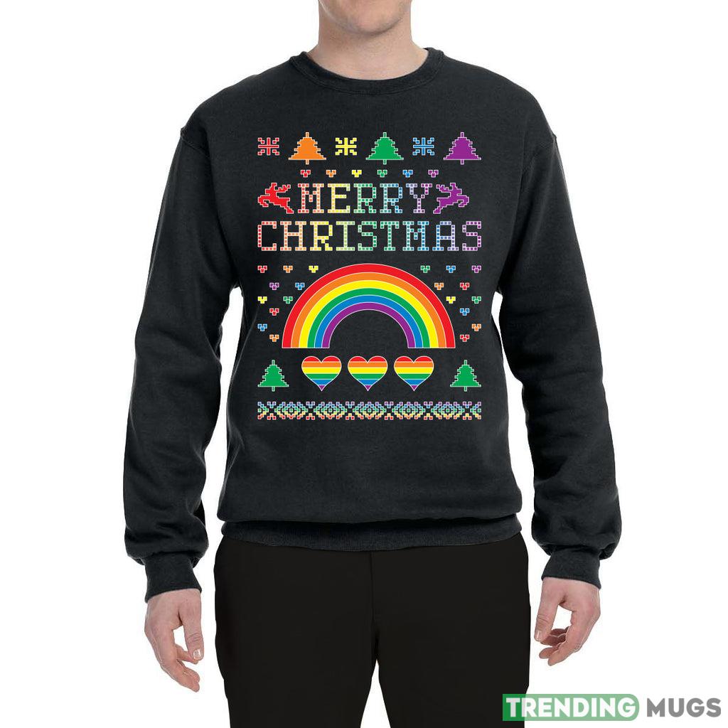 LGBT Rainbow Pride Hearts Reindeer Xmas Merry Sweater Sweatshirt For Men And Women Gift Ugly Christmas - LGBT Rainbow Pride Hearts Reindeer Xmas Merry Ugly Christmas Sweater Sweatshirt_1 LGBT Rainbow Pride Hearts Reindeer Xmas Merry Sweater Sweatshirt For Men And Women Gift Ugly Christmas - LGBT Rainbow Pride Hearts Reindeer Xmas Merry Ugly Christmas Sweater Sweatshirt_1