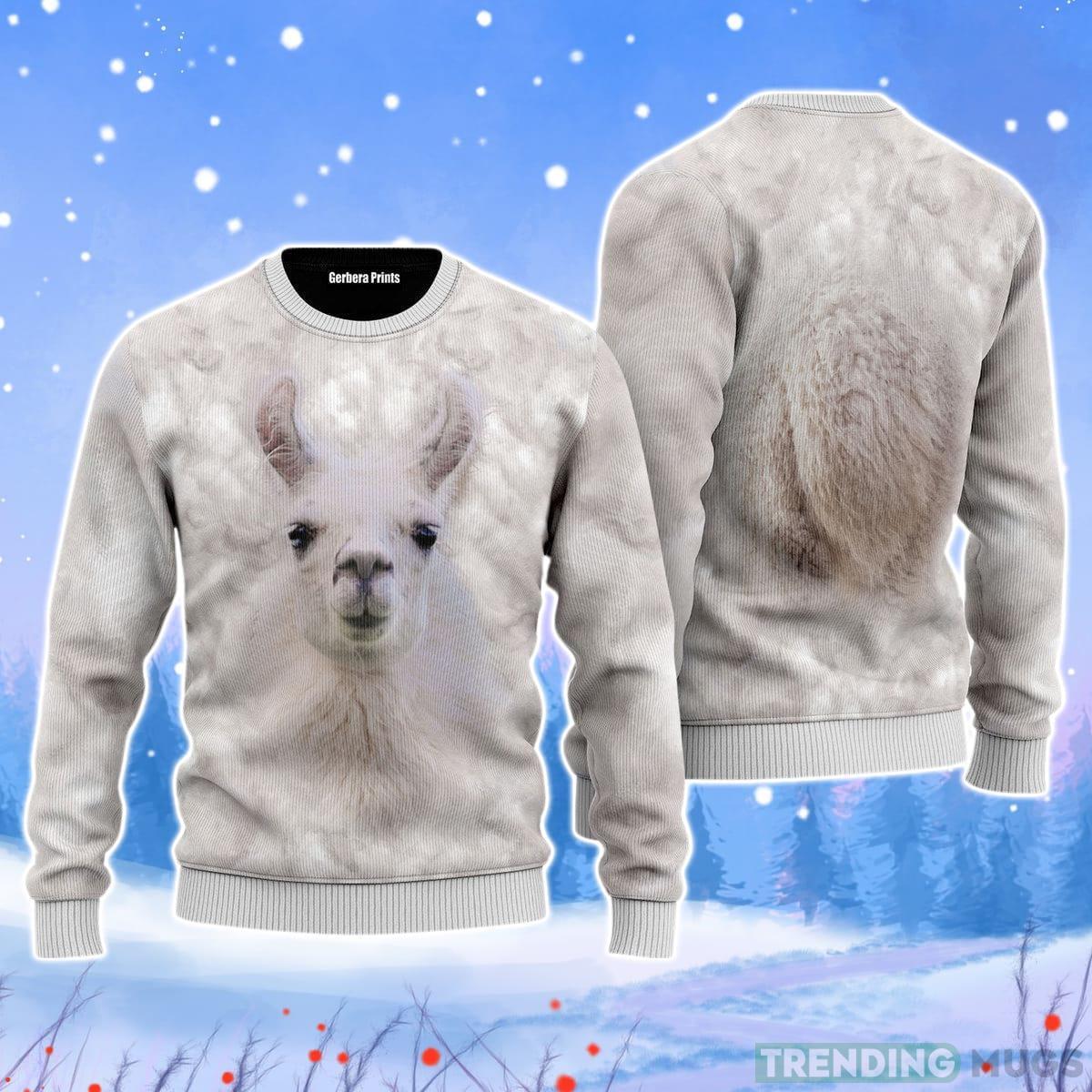 Llama Christmas Unisex Ugly Sweater Product Photo 1