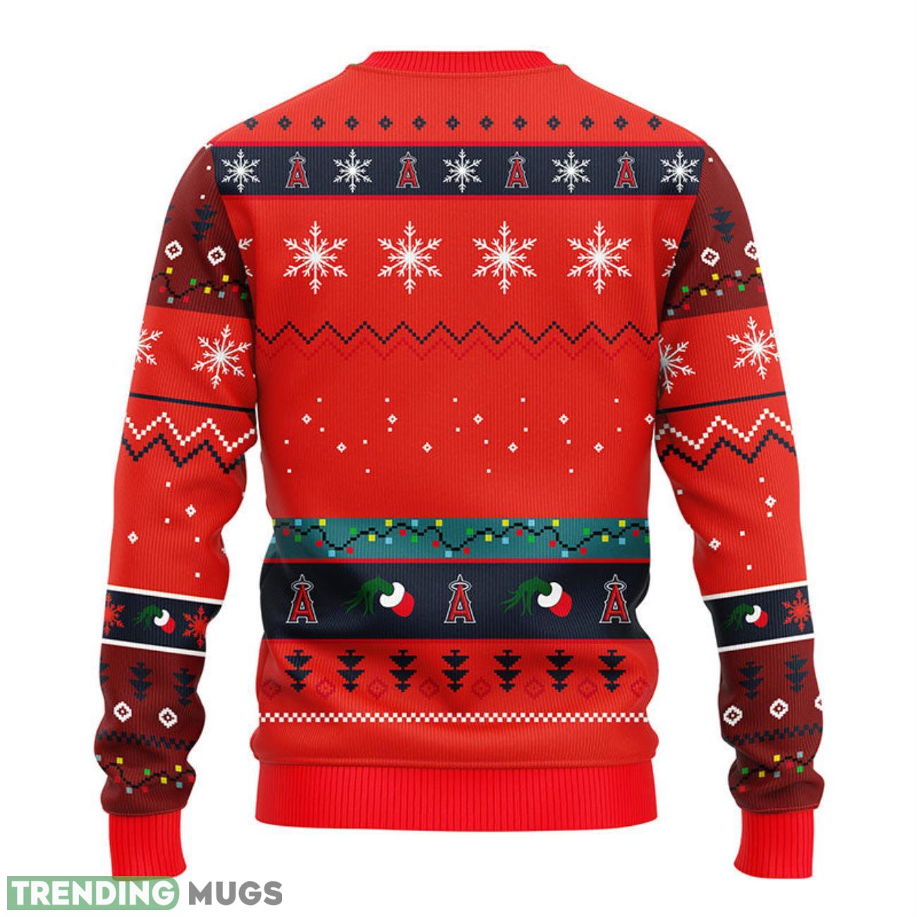 Los Angeles Angels 12 Grinch Xmas Day Christmas Ugly Sweater 3D Sweater Los Angeles Angels 12 Grinch Xmas Day Christmas Ugly Sweater 3D Sweater