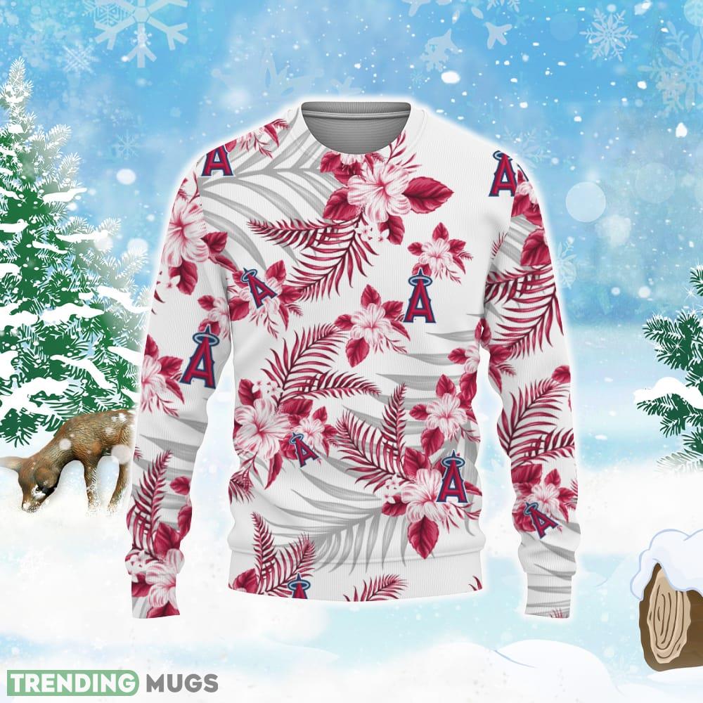 Los Angeles Angels Tropical Patterns Ugly Xmas Sweater 3D Sweater Los Angeles Angels Tropical Patterns Ugly Xmas Sweater 3D Sweater