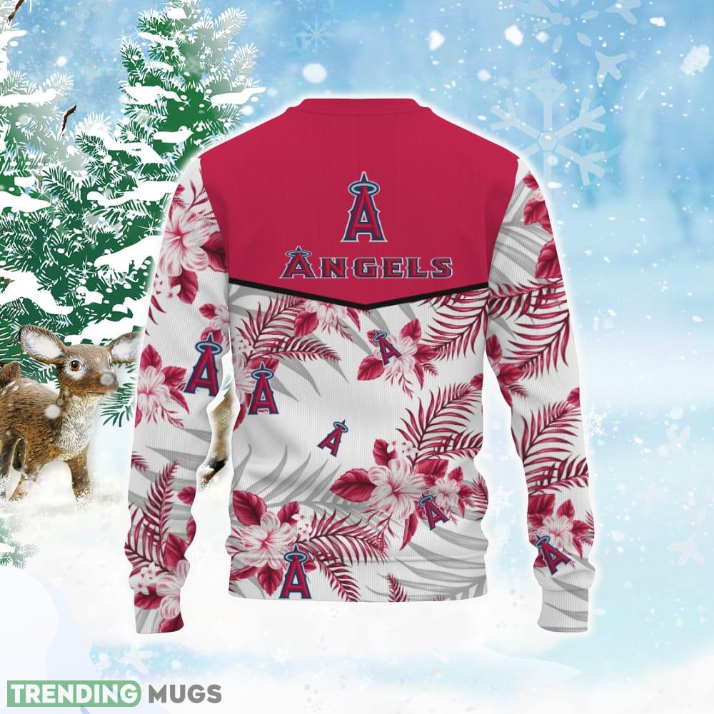 Los Angeles Angels Tropical Patterns Ugly Xmas Sweater 3D Sweater Los Angeles Angels Tropical Patterns Ugly Xmas Sweater 3D Sweater