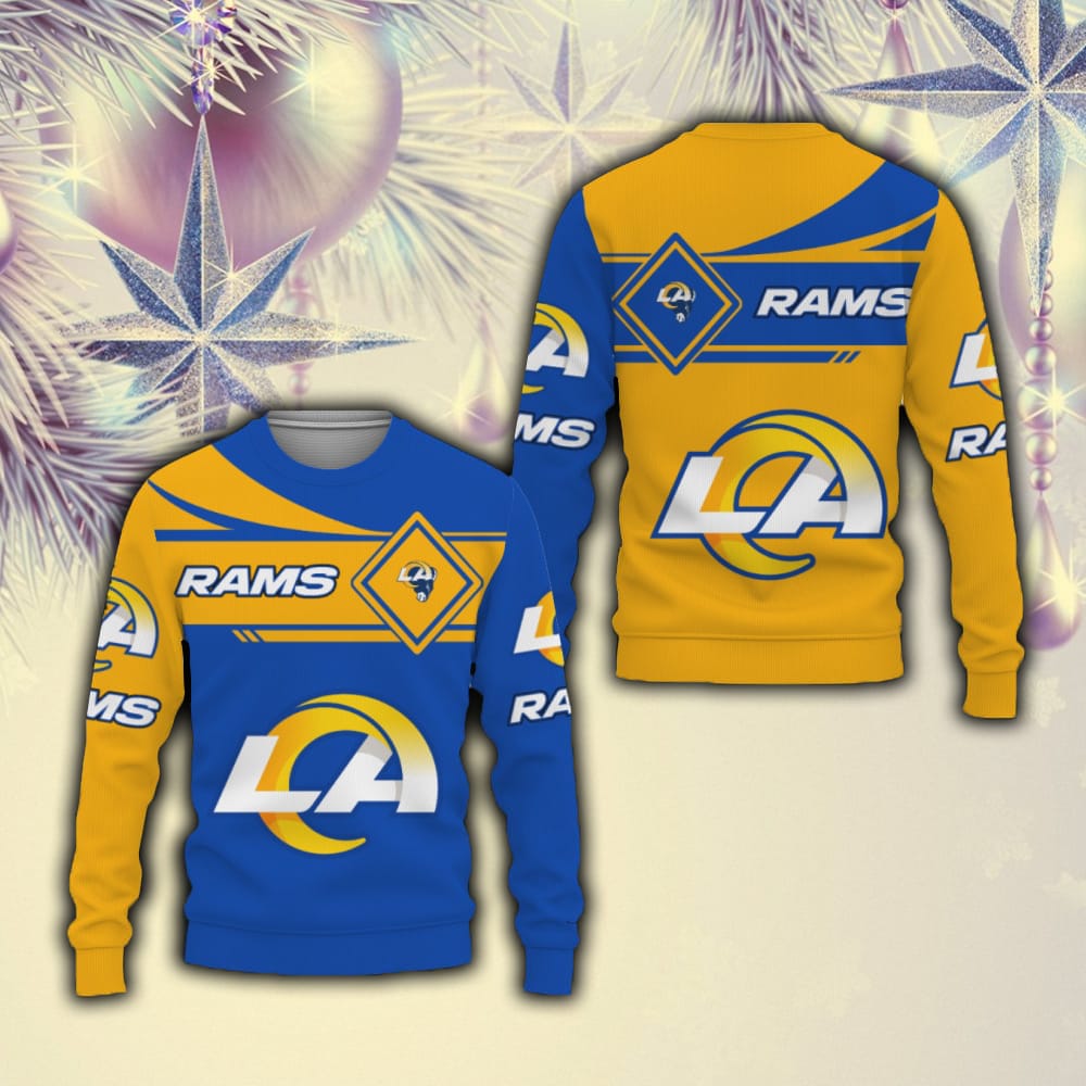 Los Angeles Rams American Sports Team Champions Sports Love Ugly Christmas Sweater Men And Women Gift For Fans Holidays - 211023-082455 Los Angeles Rams American Sports Team Champions Sports Love Ugly Christmas Sweater Men And Women Gift For Fans Holidays - 211023-082455