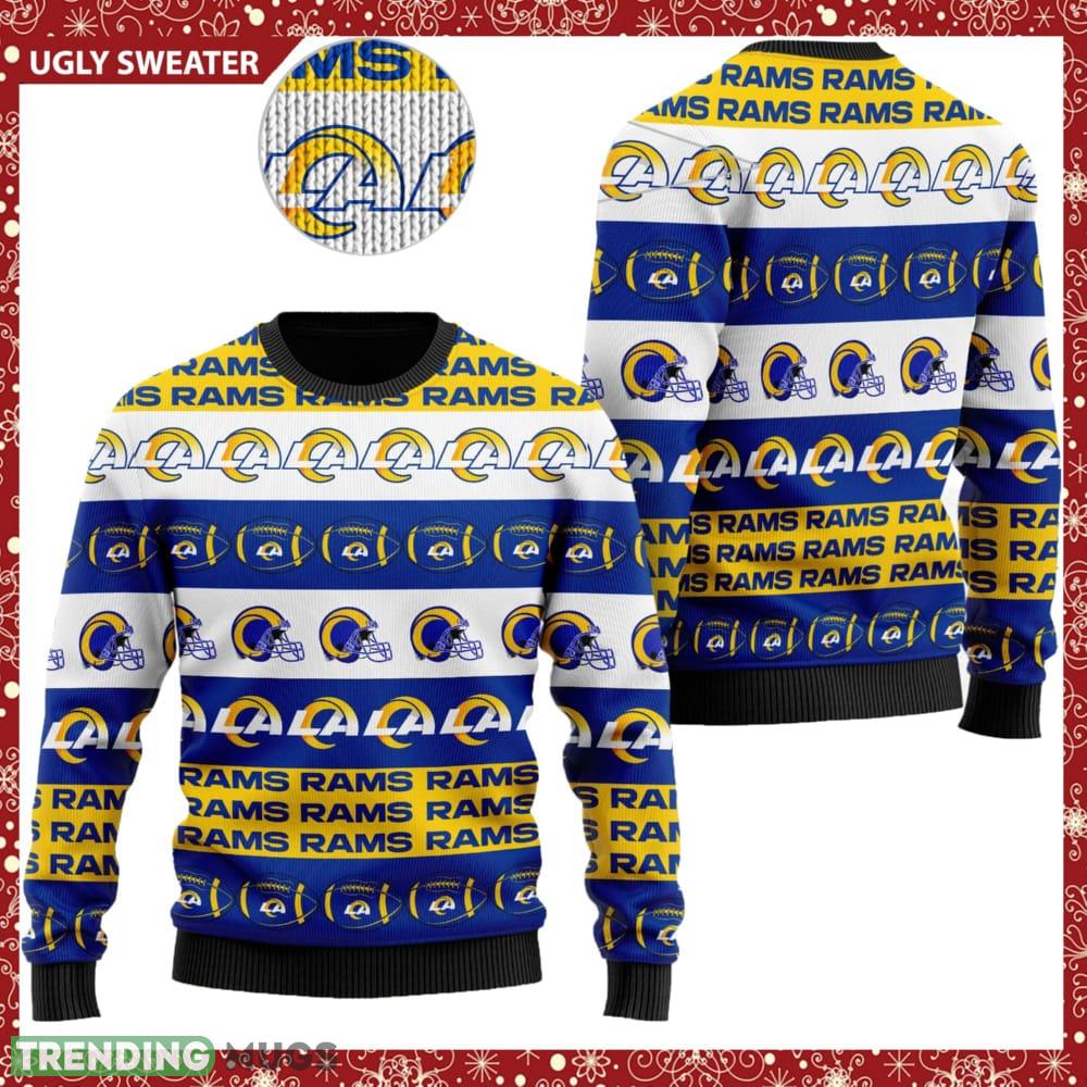 Los Angeles Rams NFL American Football Team Logo Helmet Symbols Ugly Christmas Sweater - Los Angeles Rams NFL American Football Team Logo Helmet Symbols Ugly Christmas Sweater Los Angeles Rams NFL American Football Team Logo Helmet Symbols Ugly Christmas Sweater - Los Angeles Rams NFL American Football Team Logo Helmet Symbols Ugly Christmas Sweater