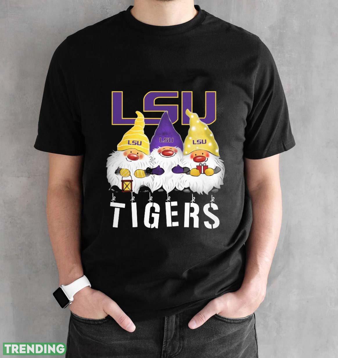 LSU Tigers Gnomies Christmas Funny Black T Shirt Sweatshirt For Fans Dark Shirt LSU Tigers Gnomies Christmas Funny Black T Shirt Sweatshirt For Fans Dark Shirt