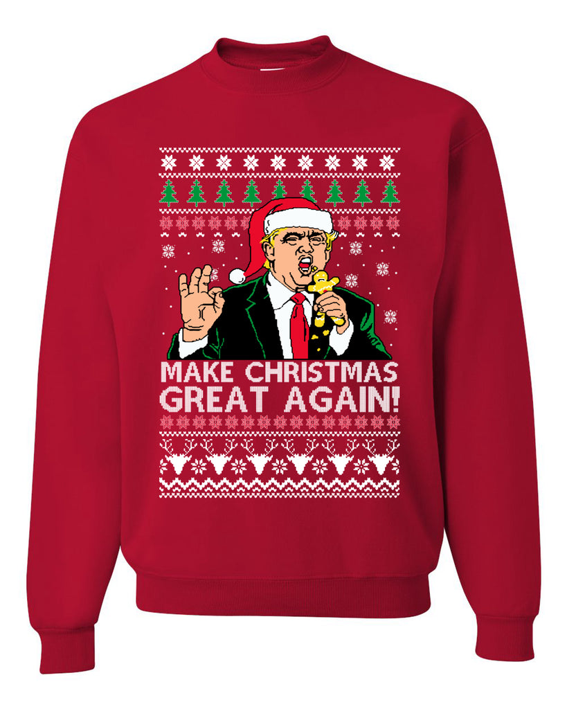 Make Christmas Great Again Funny Donald Trump Santa Merry Sweater Sweatshirt For Men And Women Gift Ugly Christmas Dark Shirt Make Christmas Great Again Funny Donald Trump Santa Merry Sweater Sweatshirt For Men And Women Gift Ugly Christmas Dark Shirt