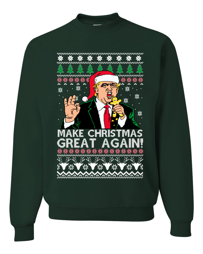 Make Christmas Great Again Funny Donald Trump Santa Merry Sweater Sweatshirt For Men And Women Gift Ugly Christmas Dark Shirt Make Christmas Great Again Funny Donald Trump Santa Merry Sweater Sweatshirt For Men And Women Gift Ugly Christmas Dark Shirt