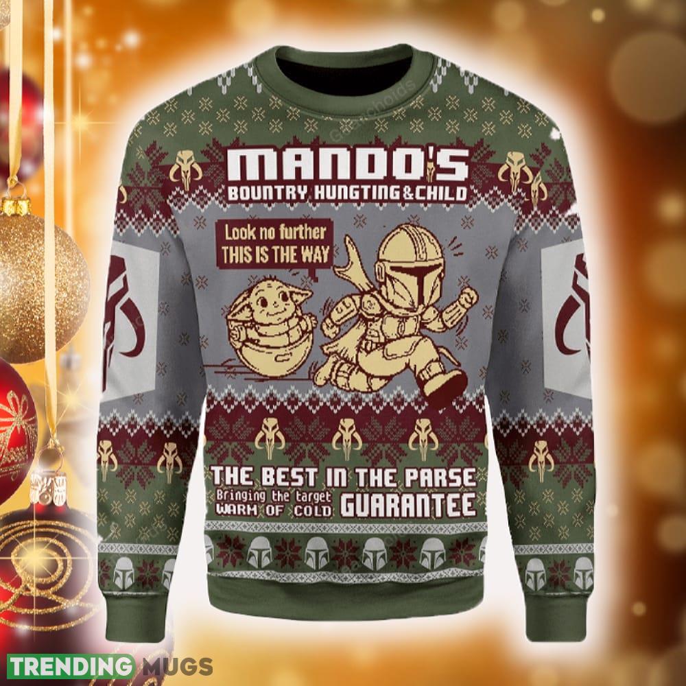 Mando's Bountry Hunting Ugly Christmas Sweater New For Men And Women 3D Sweater Mando's Bountry Hunting Ugly Christmas Sweater New For Men And Women - Mando's Bountry Hunting Ugly Christmas Sweater_1