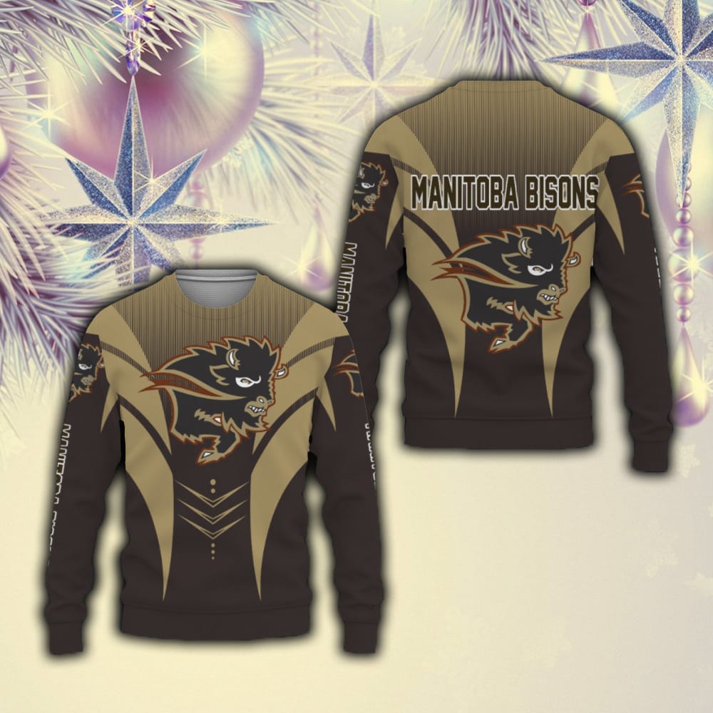 Manitoba Bisons Football American Day Sport Teams Champion Ugly Christmas Sweater Men And Women Gift For Fans Holidays - 211023-084010 Manitoba Bisons Football American Day Sport Teams Champion Ugly Christmas Sweater Men And Women Gift For Fans Holidays - 211023-084010