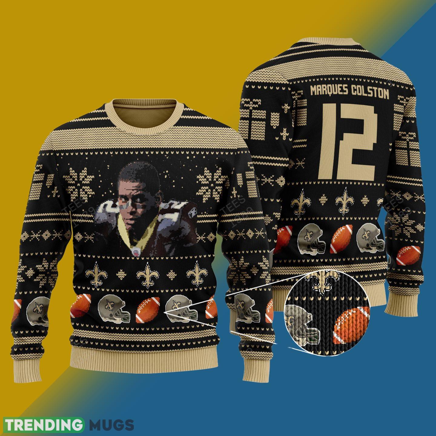 Marquez Callaway New Orleans Saints NFL Knitted Xmas Sweater Gift Men And Women - Marquez Callaway New Orleans Saints NFL Knitted Sweater Photo 1 Marquez Callaway New Orleans Saints NFL Knitted Xmas Sweater Gift Men And Women - Marquez Callaway New Orleans Saints NFL Knitted Sweater Photo 1