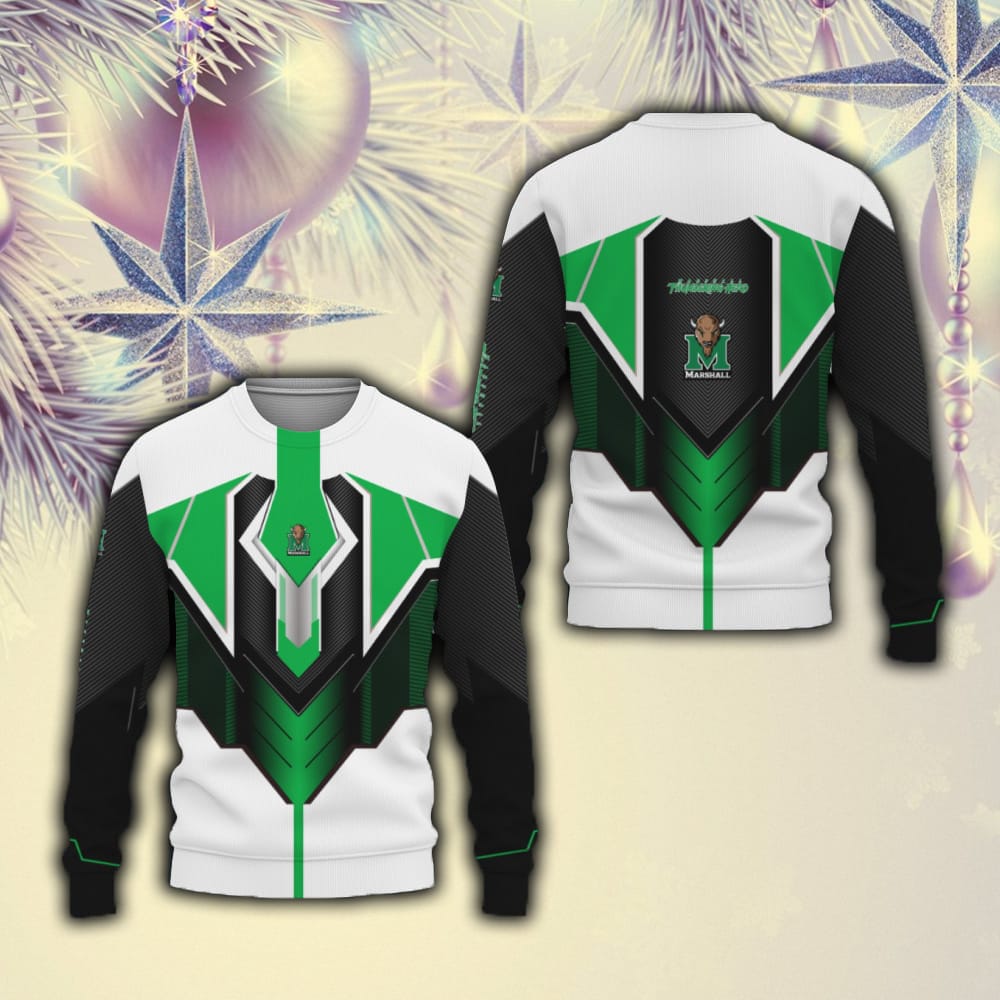 Marshall Thundering Herd Trend Unisex American Football Ugly Christmas Sweater Men And Women Gift For Fans Holidays - 211023-084218 Marshall Thundering Herd Trend Unisex American Football Ugly Christmas Sweater Men And Women Gift For Fans Holidays - 211023-084218