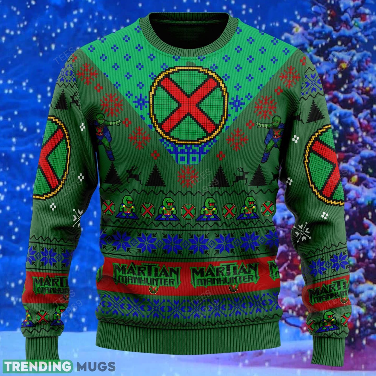 Martian Manhunter Dc Comics Knitted Xmas Sweater Gift Men And Women 3D Sweater Martian Manhunter Dc Comics Knitted Xmas Sweater Gift Men And Women 3D Sweater