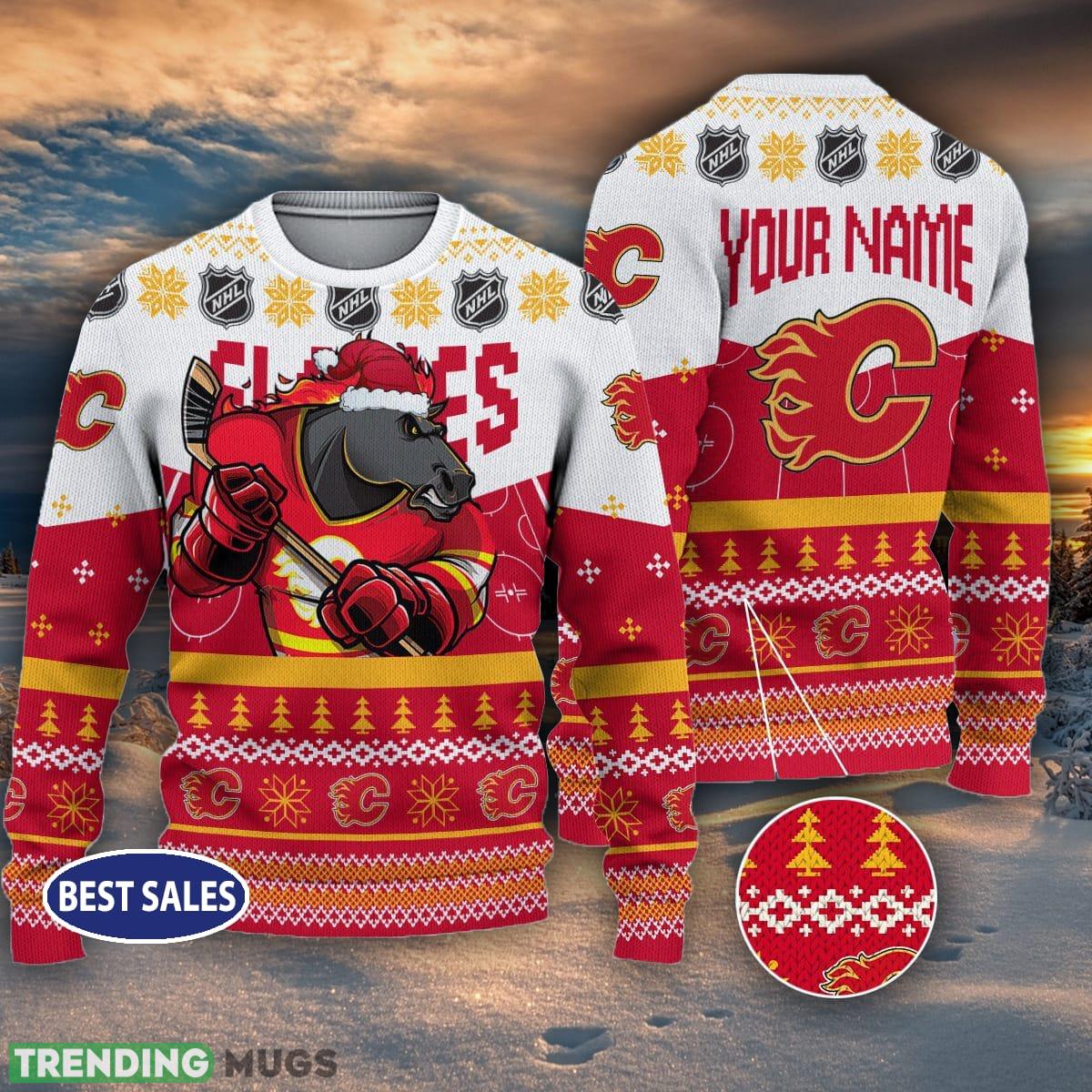 Mascot Calgary Flames NHL Personalized Christmas Ugly Sweater For Men And Women - Mascot Calgary Flames NHL Personalized Christmas Ugly Sweater For Men And Women Mascot Calgary Flames NHL Personalized Christmas Ugly Sweater For Men And Women - Mascot Calgary Flames NHL Personalized Christmas Ugly Sweater For Men And Women